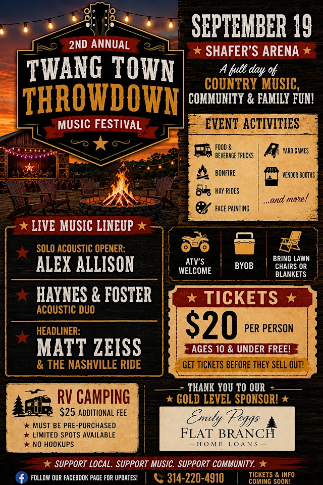 Image principale de 2nd Annual Twang Town Throwdown