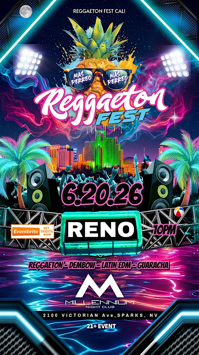 Image principale de REGGAETON FEST RENO - HOT AUGUST NIGHTS