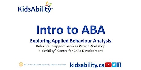 Intro to ABA (Applied Behaviour Analysis)- Virtual Workshop primary image