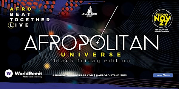 AfropolitanUniverse - Virtual Afrobeats Party Show with 4 Top DJs