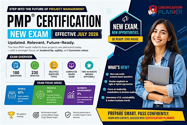 Image principale de Philadelphia PMP 2026 Certification | 4-Day Bootcamp to Advance Your Career