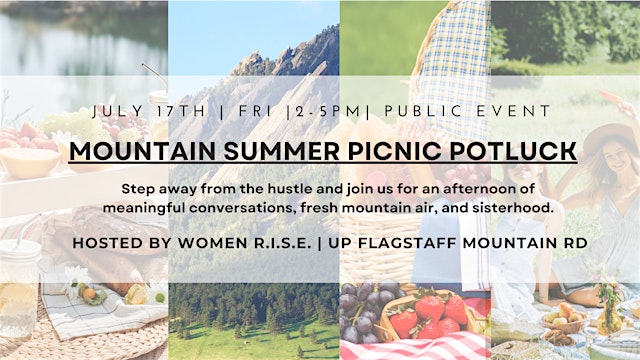 Women R.I.S.E. Mountain Summer Picnic Potluck (Public Event) primary image