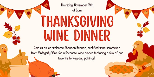 Thanksgiving Wine Dinner primary image