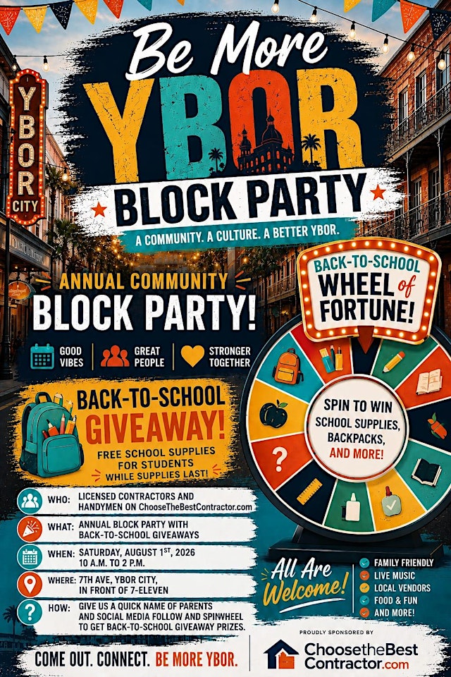 Image principale de Be-more Ybor Back-to-school Giveaway 2026