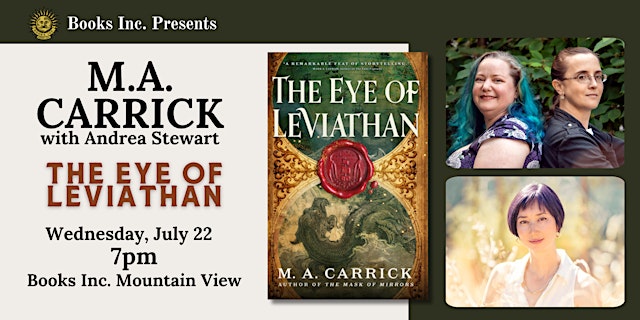 Imagen principal de M.A. CARRICK at Books Inc. Mountain View