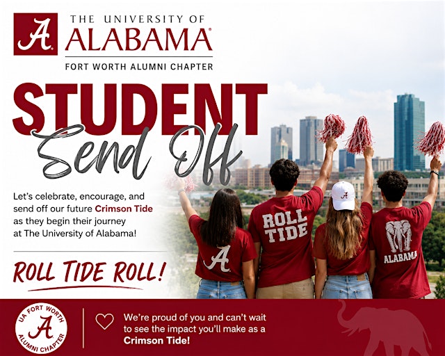 Image principale de The University of Alabama Alumni Association Student Send Off