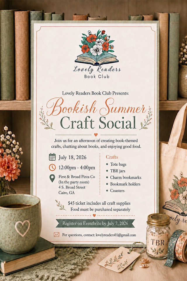 Image principale de Bookish Summer Craft Social