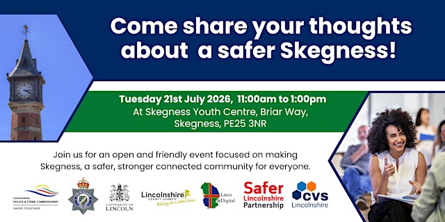 Image principale de A Safer Skegness- Drop in Sessions have your say!