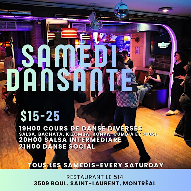 Image principale de Samedi Dansante - Saturday Dance