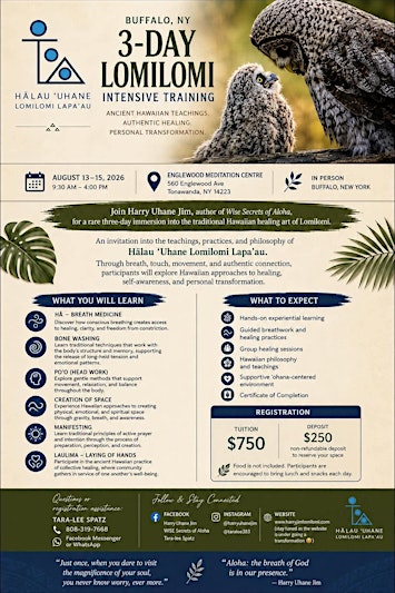 Buffalo, NY--3 Day Lomilomi Intensive Training