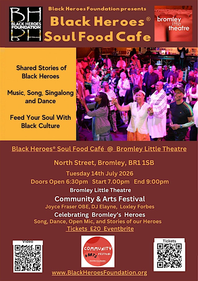 Image principale de Black Heroes Soul Food Café – Celebrating Bromley’s Black Heroes