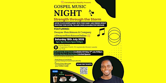 Imagem principal de Gospel Music Night with Dwayne Hutchinson & Company