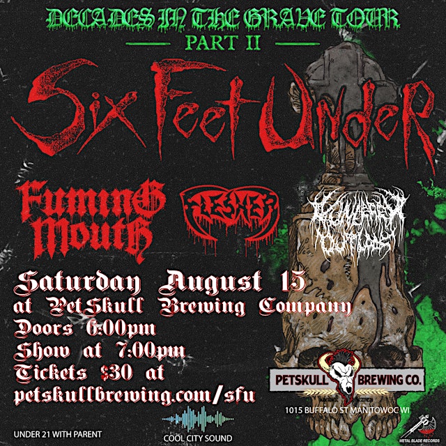 Primaire afbeelding van Six Feet Under Decades In The Grave Tour PT II