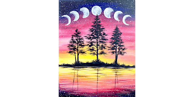 Image principale de Lunar Sunset - Paint and Sip in Houston | Classpop!™