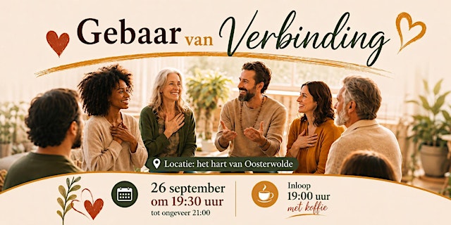 Imagem principal do evento Een Gebaar van Verbinding: Introductieavond Gebarentaal