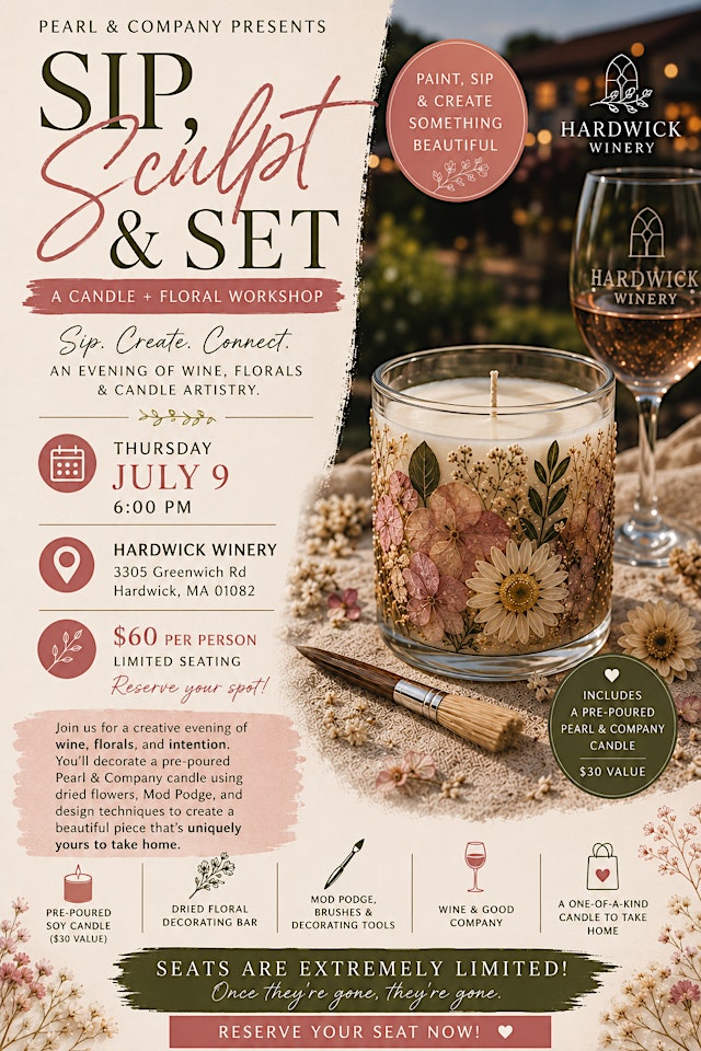 Image principale de Sip, Sculpt & Set at HARDWICK WINERY