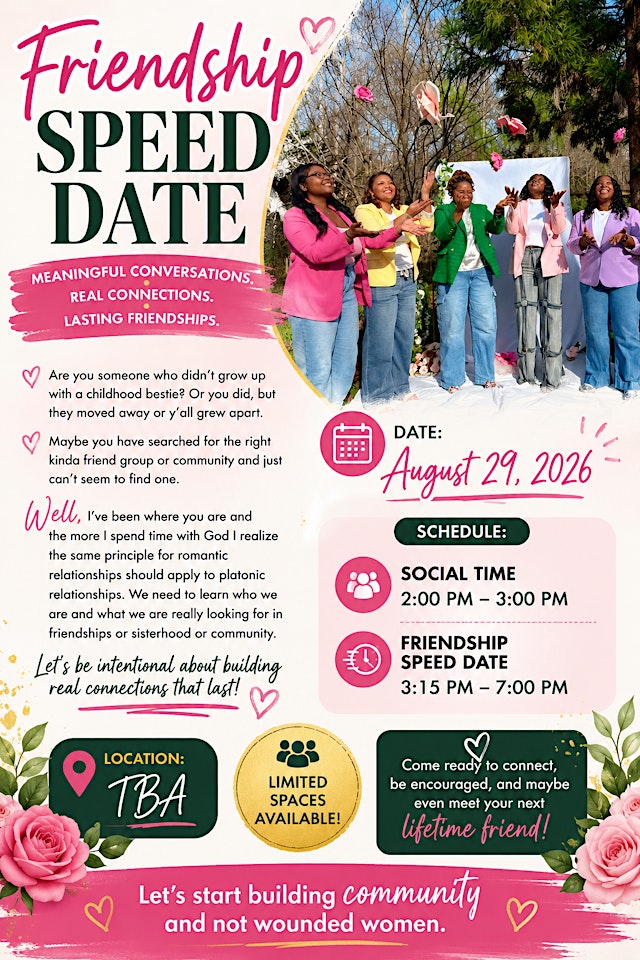 Image principale de Friendship Speed Date