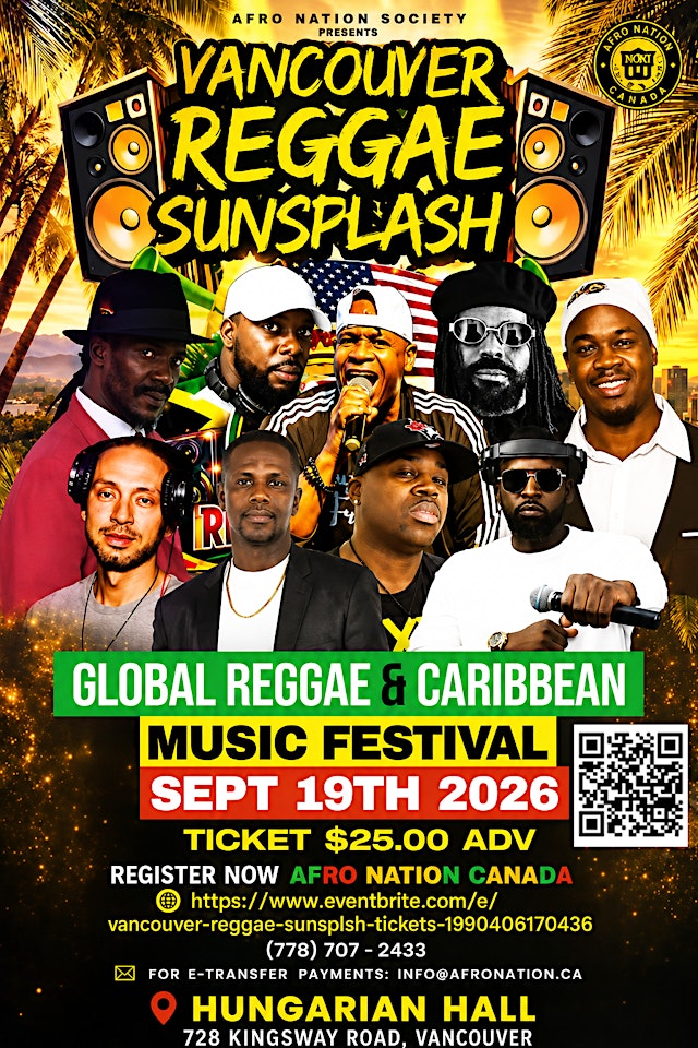 Image principale de VANCOUVER REGGAE SUNSPLSH