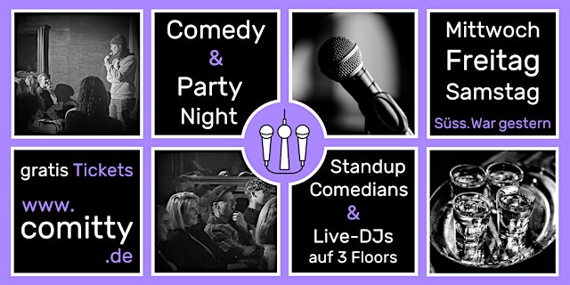 Image principale de ⭐ Comedy und Party Night ⭐ Profi Comedians und Newcomer ⭐ Gratis Open Mic