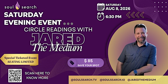 Imagen principal de Circle Readings with JARED THE MEDIUM -SoulSearch Concord Expo