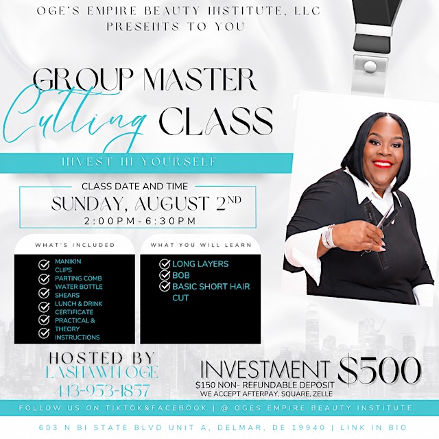 Image principale de Group Master Cutting Class