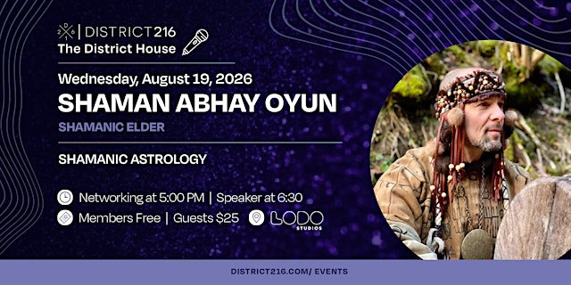 Image principale de The District House (Wed. 08/19 with Shaman Abhay Oyun)