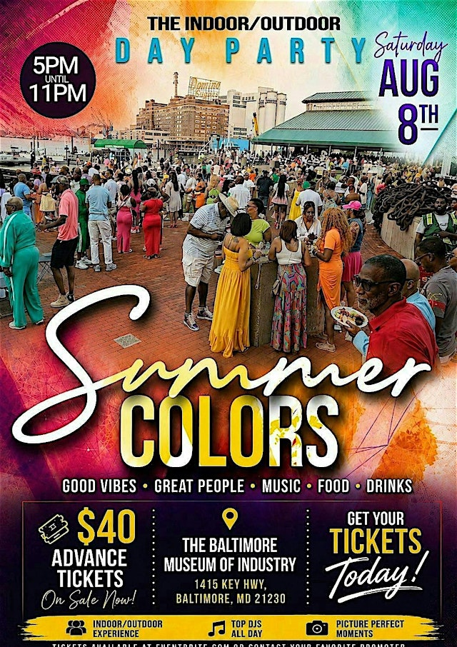 Imagen principal de Summer Colors Day Party, Saturday, Aug 8th.