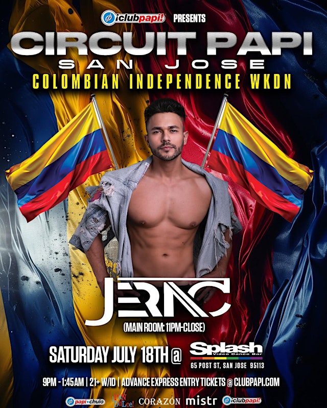 CIRCUIT PAPI vs CLUB PAPI | 2 Parties .1 Venue w/DJ JERAC @SPLASH San Jose primary image