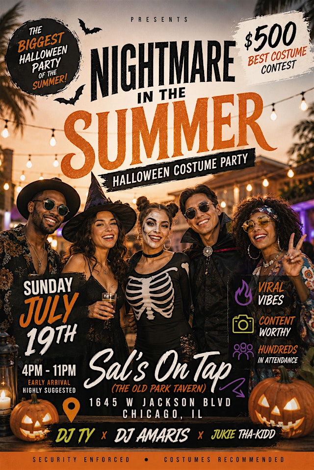 1st Annual Nightmare In The Summer Halloween Costume Party primary image