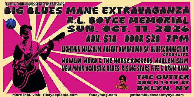Primaire afbeelding van BIG BLUES MANE Extravaganza, R.L BOYCE Memorial
