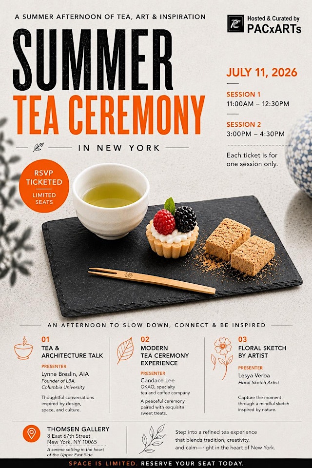 Image principale de Tea, Dessert & Design: An Intimate Multisensory Art Experience
