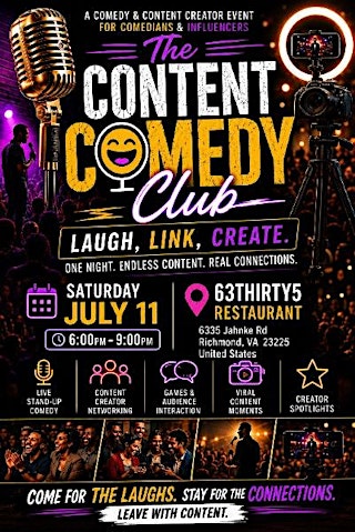 Imagem principal do evento The Content Comedy Club