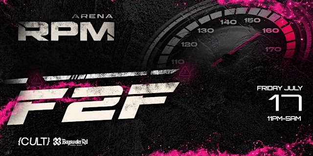Imagen principal de RPM ARENA | FACE-TO-FACE | FRIDAY 17TH JULY
