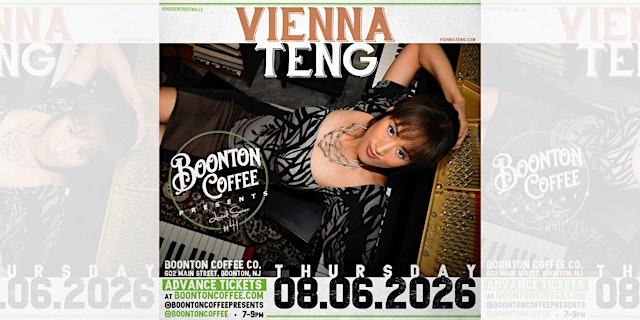 Image principale de Boonton Coffee Presents: Vienna Teng