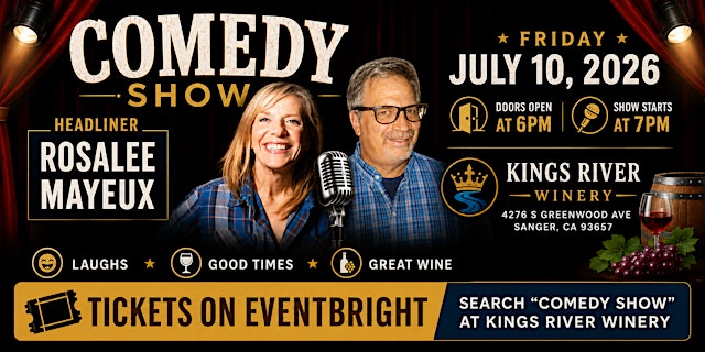 Comedy Show for the Model Mom Tour at Kings River Winery primary image
