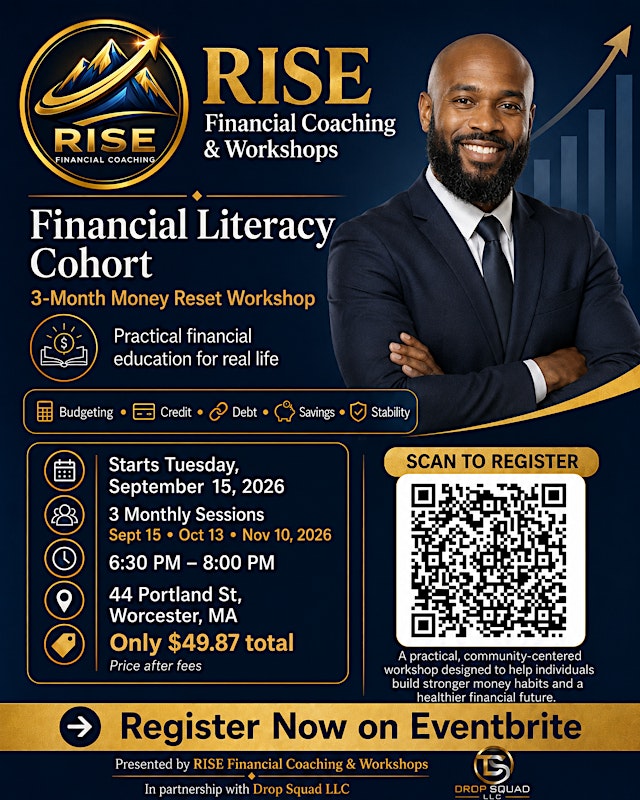 Imagen principal de RISE Financial Literacy Cohort: 3-Month Money Reset Workshop
