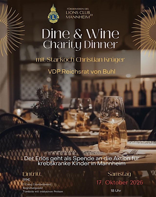 Imagen principal de Dine & Wine Charity Dinner