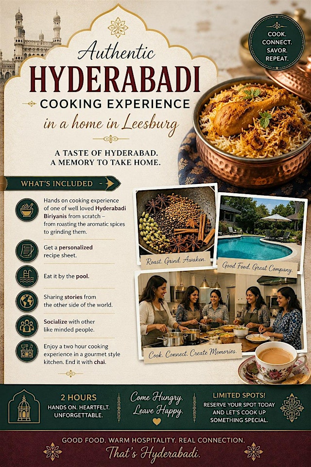 Authentic Biriyani cooking experience at home primary image