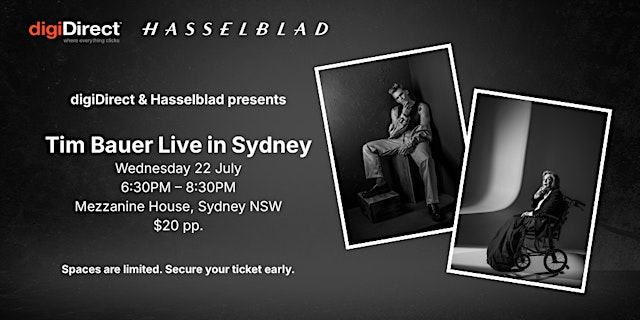 digiDirect & Hasselblad Present: Tim Bauer Live in Sydney primary image