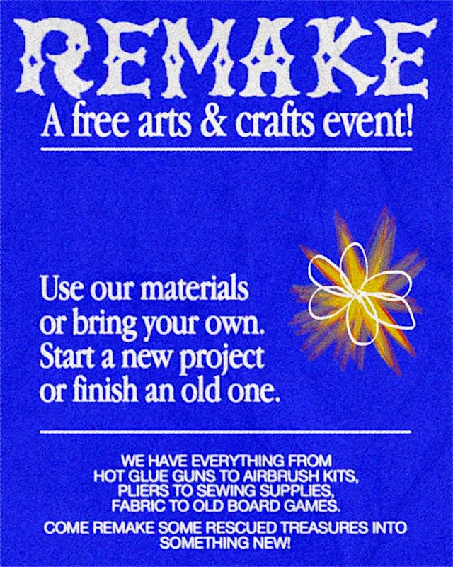 Image principale de REMAKE: A Free Art Workshop!