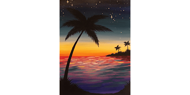 Primaire afbeelding van Twinkling Twilight - Paint and Sip in Houston | Classpop!™