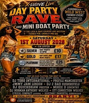 Primaire afbeelding van X-lusive Live Day Rave Wild West Party