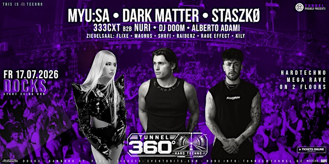 Image principale de MYU:SA + DARK MATTER * * * * * 360º HARD TECHNO RAVE