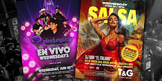 EN ViVo Wednesday + Salsa Wednesday (Regional Mexicano & Musica Tropical) primary image