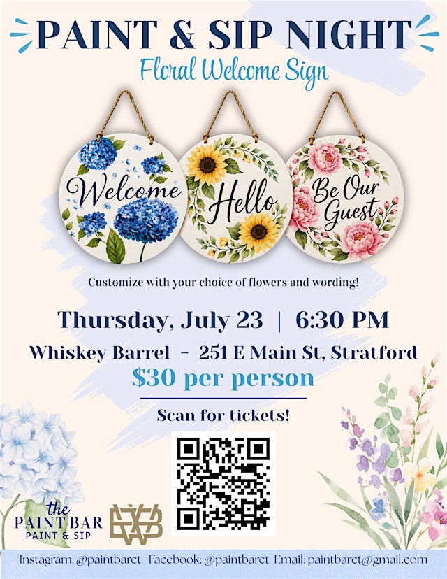 Primaire afbeelding van Paint & Sip at Whiskey Barrel