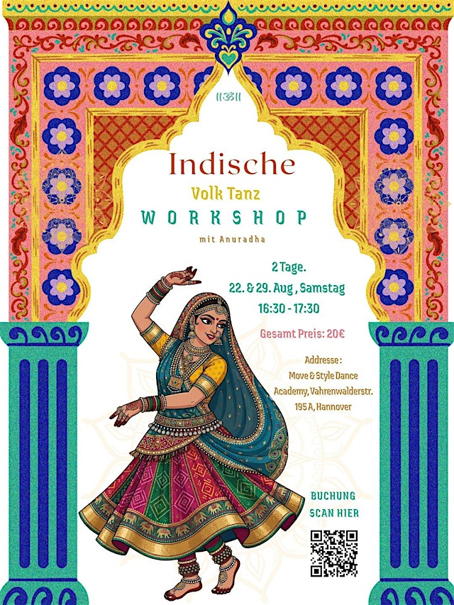 Indische Tanz - Rajasthani Folk Dance Workshop – Bollywood Choreografie primary image