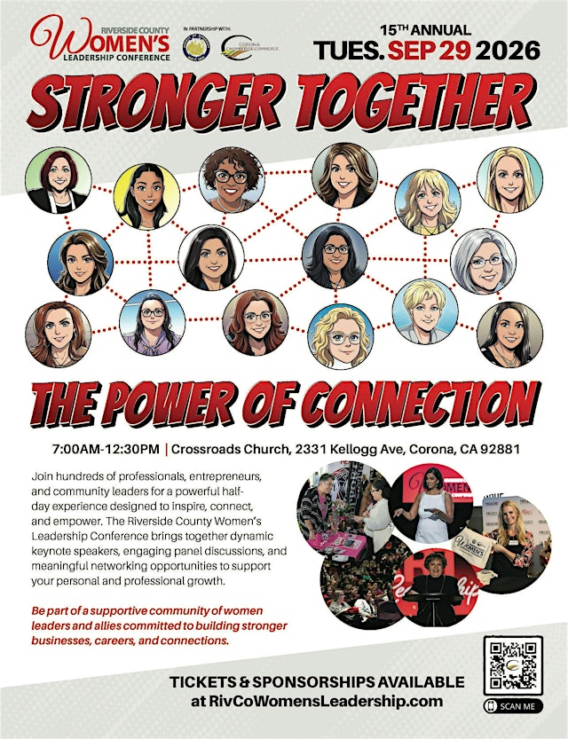 Image principale de 15th Annual Riverside County Women's Leadership Conference