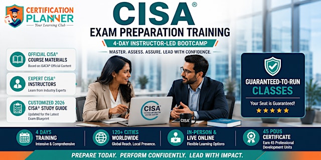 Image principale de Grand Rapids CISA Certification Training | 4-Day Guaranteed To Run Class