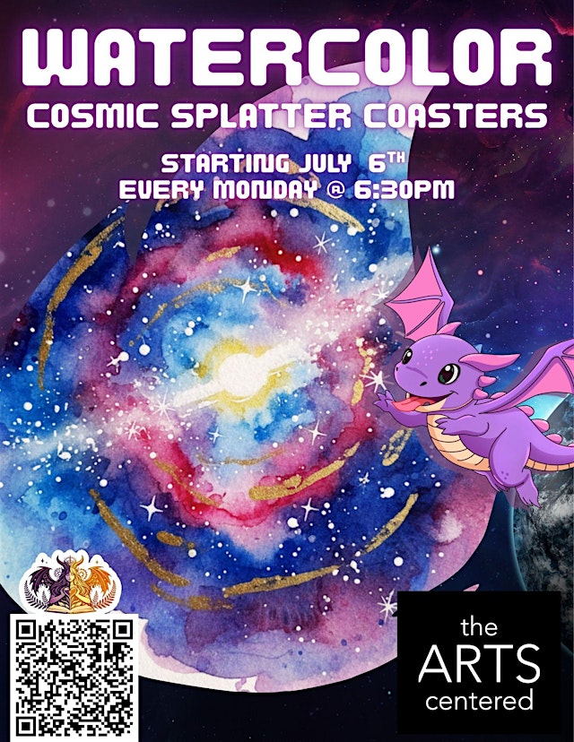 Hauptbild für Cosmic Splatter Coasters (Watercolor Class)