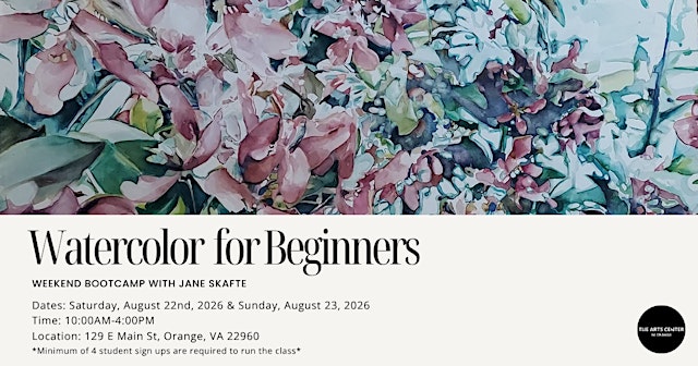 Hauptbild für Beginner Watercolor Bootcamp with Jane Skafte